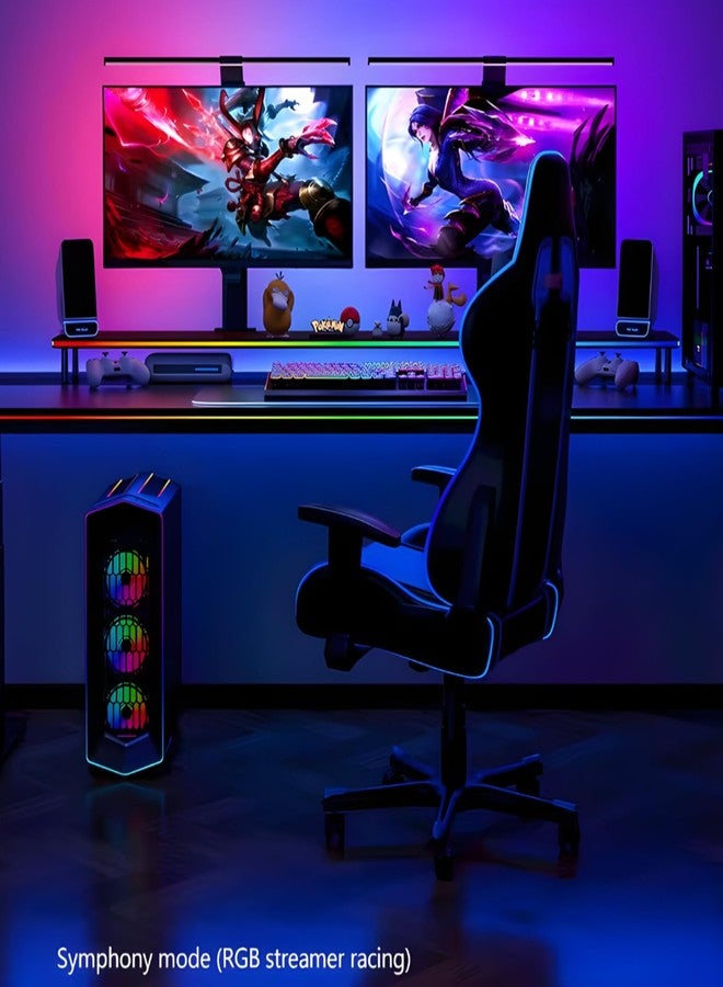 MITSUKO Phantom G1 Monitor Gaming Light RGBIC LED Backlight for Upto 40 Inch PC, Smart Ambiance Gradient Lightstrip for Monitors with Color Matching, Curved Monitors Compatible (32-40 Inch) - Image 5